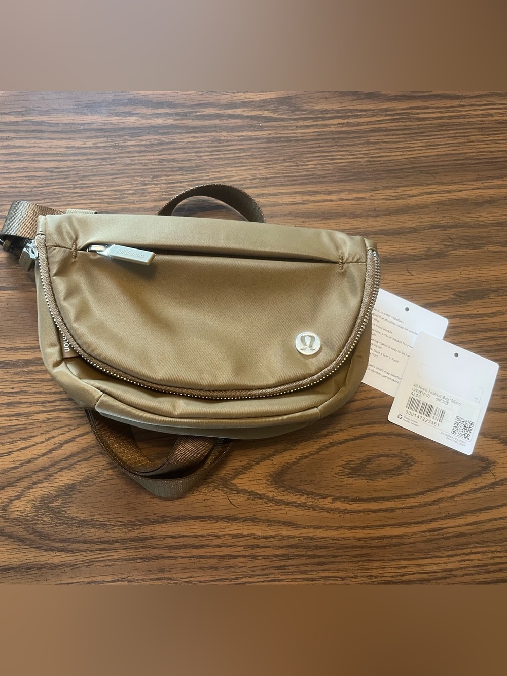 Lululemon All Night Festival Belt Bag Micro 2L in Allspice with Silver Hardware